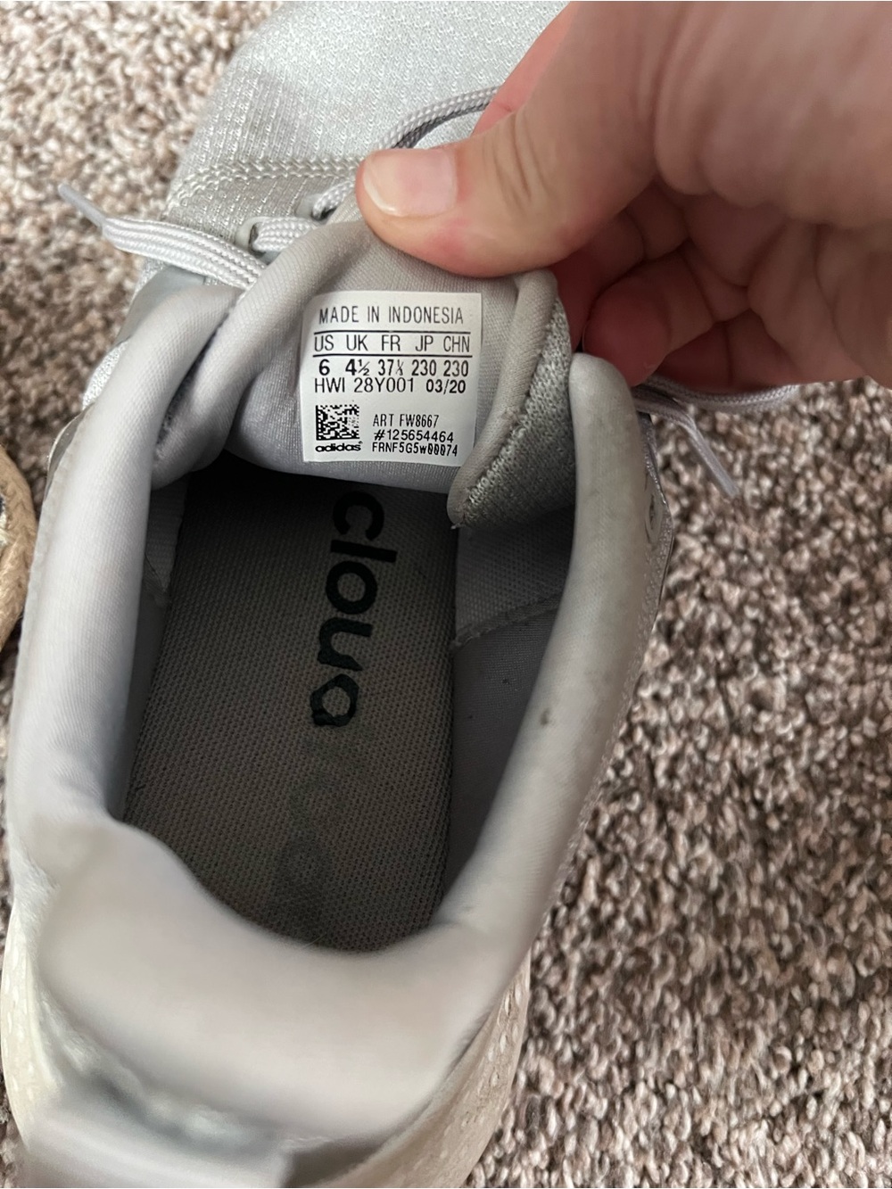 Adidas Gray Women's Athletic Lace-Up - Picture 4 of 5
